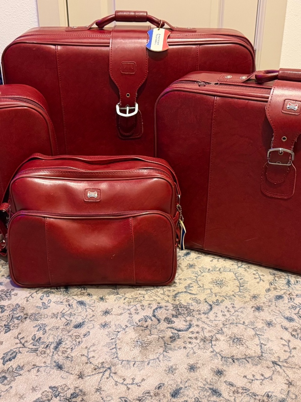 Vintage 1970s American Tourister 4-Piece Luggage Set